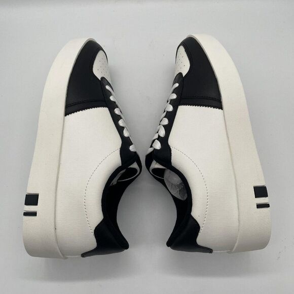 Ben Sherman Richmond Shoes Mens Size 7.5 White Black Leather Low Top Sneakers - Picture 8 of 11